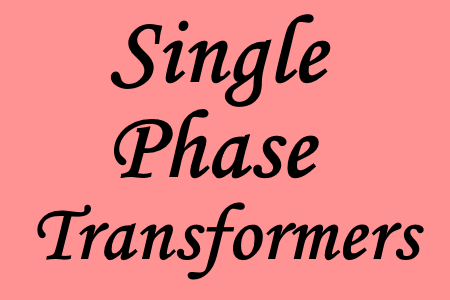 Study of the single phase transformers in eletrical circuits