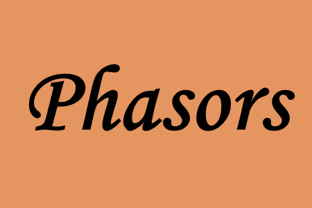 Study of the fasor in electrical circuits AC
